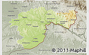 Physical 3D Map of Passau, semi-desaturated