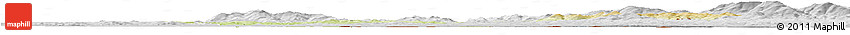 Physical Horizon Map of Passau, lighten, desaturated