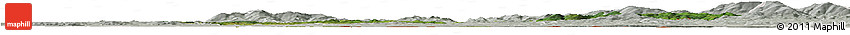 Satellite Horizon Map of Passau, lighten, semi-desaturated