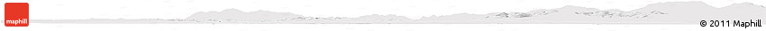Silver Style Horizon Map of Passau, single color outside