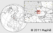 Blank Location Map of Passau, highlighted country, highlighted parent region