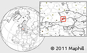 Blank Location Map of Passau