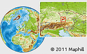 Physical Location Map of Passau