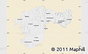 Classic Style Map of Passau, single color outside