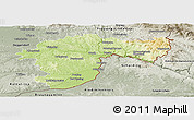 Physical Panoramic Map of Passau, semi-desaturated