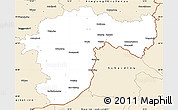 Classic Style Simple Map of Passau