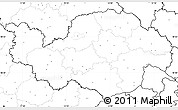 Blank Simple Map of Niederbayern, no labels