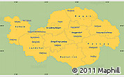 Savanna Style Simple Map of Niederbayern, single color outside