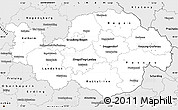 Silver Style Simple Map of Niederbayern