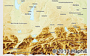 Physical 3D Map of Bad Tölz-Wolfratshausen