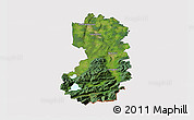Satellite 3D Map of Bad Tölz-Wolfratshausen, cropped outside