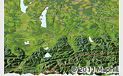 Satellite 3D Map of Bad Tölz-Wolfratshausen