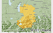Savanna Style 3D Map of Bad Tölz-Wolfratshausen