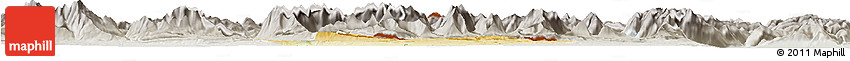 Physical Horizon Map of Bad Tölz-Wolfratshausen, lighten, semi-desaturated