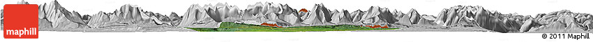 Satellite Horizon Map of Bad Tölz-Wolfratshausen, lighten, desaturated