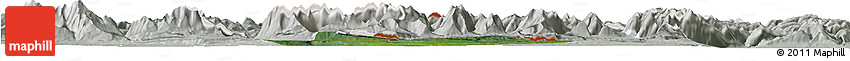 Satellite Horizon Map of Bad Tölz-Wolfratshausen, lighten, semi-desaturated