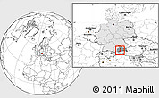 Blank Location Map of Bad Tölz-Wolfratshausen, highlighted country, highlighted parent region, within the entire country