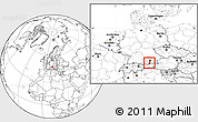 Blank Location Map of Bad Tölz-Wolfratshausen, highlighted parent region, within the entire country