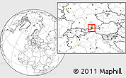 Blank Location Map of Bad Tölz-Wolfratshausen, highlighted parent region