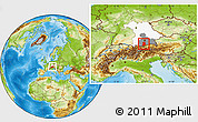 Physical Location Map of Bad Tölz-Wolfratshausen, highlighted parent region, highlighted grandparent region