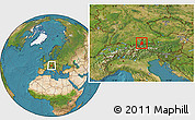 Satellite Location Map of Bad Tölz-Wolfratshausen