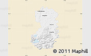 Classic Style Map of Bad Tölz-Wolfratshausen, single color outside
