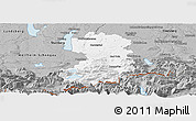 Gray Panoramic Map of Bad Tölz-Wolfratshausen