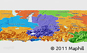 Political Panoramic Map of Bad Tölz-Wolfratshausen
