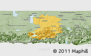 Savanna Style Panoramic Map of Bad Tölz-Wolfratshausen