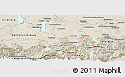 Shaded Relief Panoramic Map of Bad Tölz-Wolfratshausen