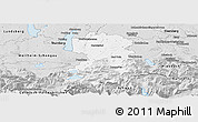 Silver Style Panoramic Map of Bad Tölz-Wolfratshausen