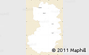 Classic Style Simple Map of Bad Tölz-Wolfratshausen, single color outside