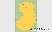 Savanna Style Simple Map of Bad Tölz-Wolfratshausen, single color outside