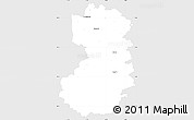 Silver Style Simple Map of Bad Tölz-Wolfratshausen, single color outside