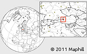 Blank Location Map of Berchtesgadener Land, highlighted parent region