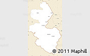 Classic Style Simple Map of Berchtesgadener Land