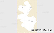 Classic Style Simple Map of Berchtesgadener Land, single color outside