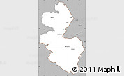Gray Simple Map of Berchtesgadener Land