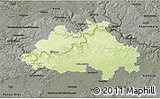 Physical 3D Map of Eichstätt, darken, semi-desaturated