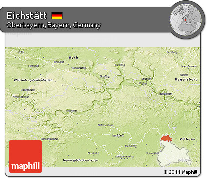 Physical 3D Map of Eichstätt