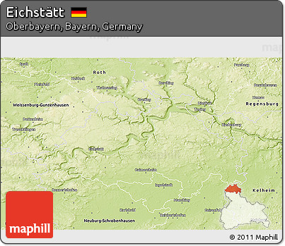 Physical 3D Map of Eichstätt