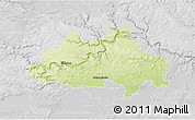Physical 3D Map of Eichstätt, lighten, desaturated