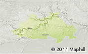 Physical 3D Map of Eichstätt, lighten, semi-desaturated