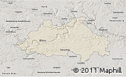 Shaded Relief 3D Map of Eichstätt, semi-desaturated