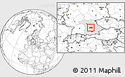 Blank Location Map of Eichstätt, highlighted grandparent region