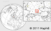 Blank Location Map of Eichstätt, highlighted parent region