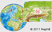 Physical Location Map of Eichstätt, highlighted grandparent region