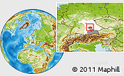 Physical Location Map of Eichstätt, highlighted parent region, highlighted grandparent region