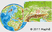 Physical Location Map of Eichstätt, highlighted parent region