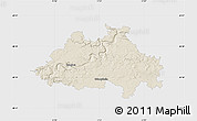 Shaded Relief Map of Eichstätt, single color outside